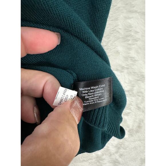 NWT Lane Bryant Teal Green Knit Sweater Top 26 28 3X - Picture 7 of 7